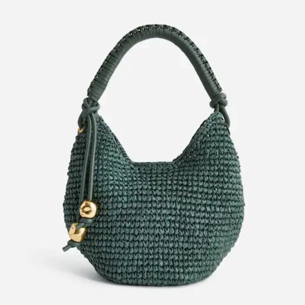NWT Madewell The Camren Mini Bag Woven Green - Picture 1 of 4